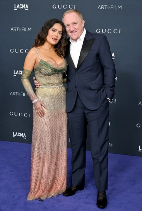 François-Henri Pinault and Salma Hayek